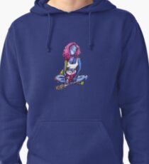 blue girl Pullover Hoodie