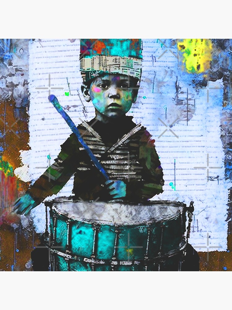 Pegatina «LITTLE DRUMMER BOY Midjourney AI Ilustraciones» de davidjulie