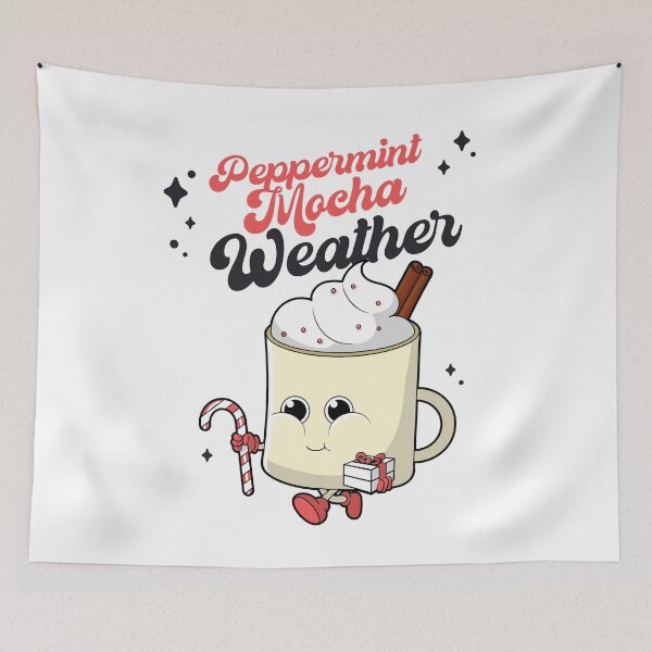 Item preview, Peppermint Mocha Holiday Coffee Weather designed and sold by WonderfullyDC.
