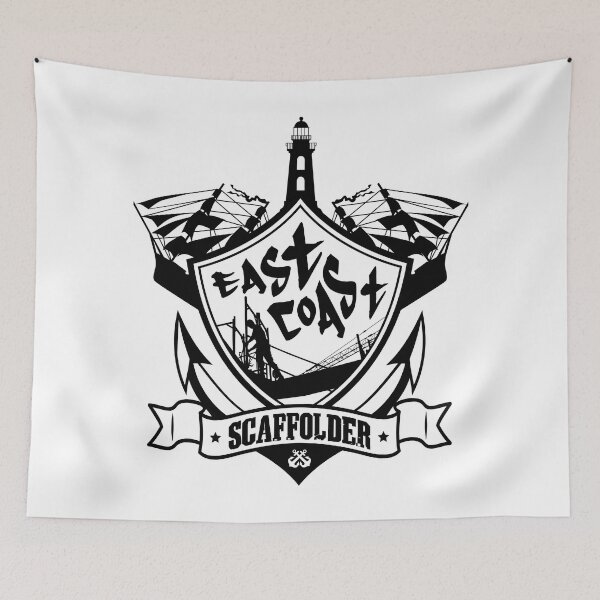 Item preview, EAST COAST SCAFFOLDER/BLACK designed and sold by ScaffoldMob.