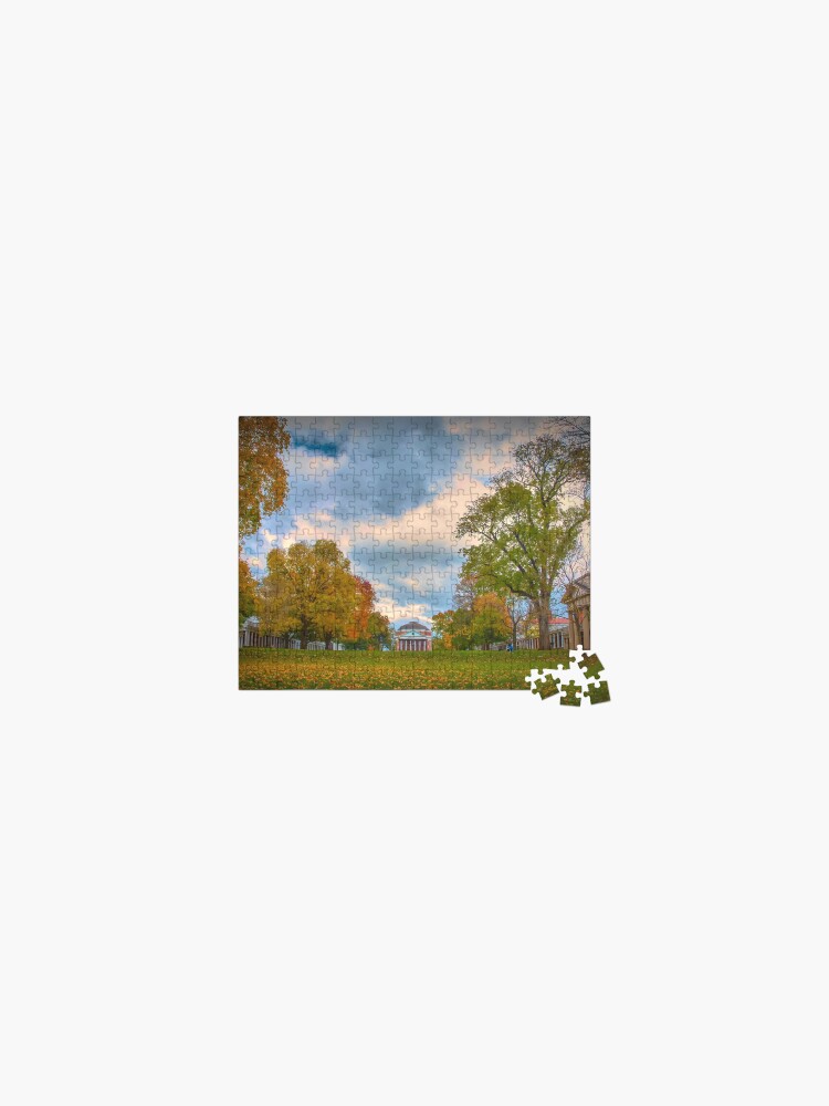 Thumbnail 1 of 2, Jigsaw Puzzle, October at The University of Virginia designed and sold by vivsworld.