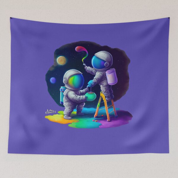 Item preview, Astronauts Painting Space designed and sold by extraordinar-ia.