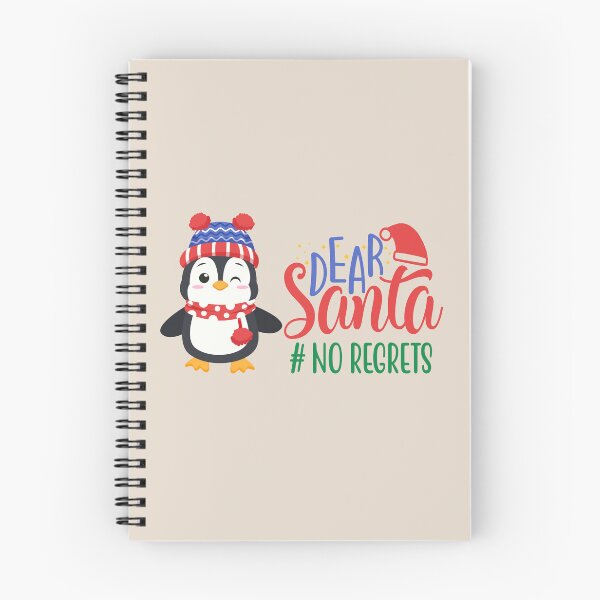 Item preview, Dear Santa # No Regrets - Cute Penguin in Winter Outfit designed and sold by Trinket-Trickster.