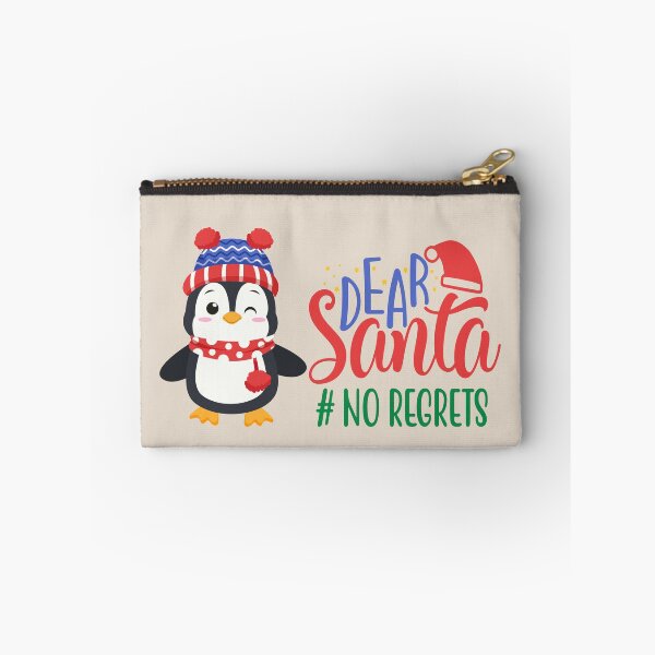Item preview, Dear Santa # No Regrets - Cute Penguin in Winter Outfit designed and sold by Trinket-Trickster.