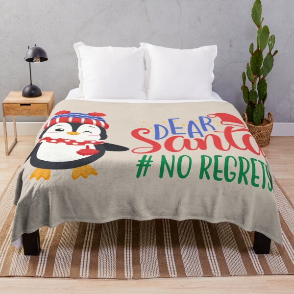 Item preview, Dear Santa # No Regrets - Cute Penguin in Winter Outfit designed and sold by Trinket-Trickster.