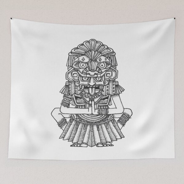 Item preview, Quetzalcoatl totec tlamacazqui (Black and White) designed and sold by YYaarrss.