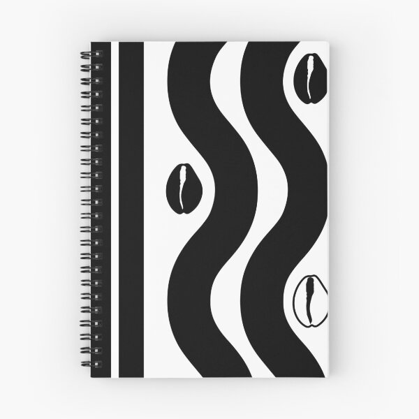 Item preview, Retro, Abstract Design Black & White Cowrie and Shells designed and sold by Zimbrand Designs.