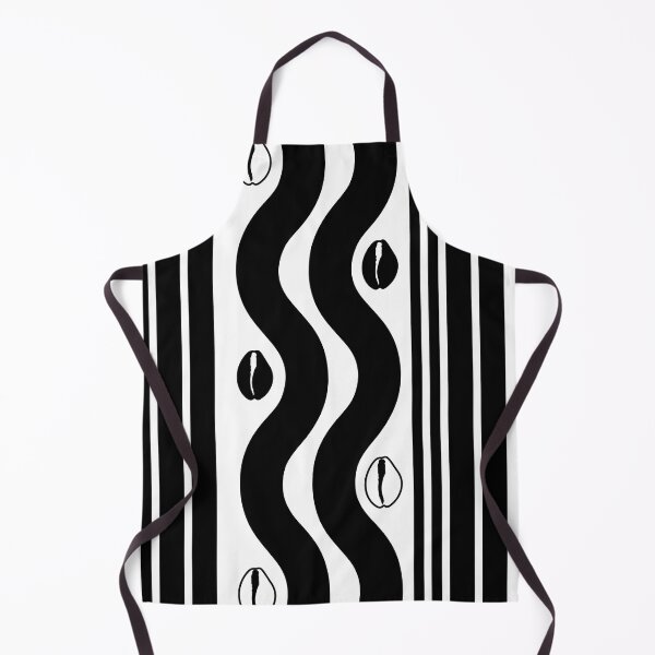 Item preview, Retro, Abstract Design Black & White Cowrie and Shells designed and sold by Zimbrand Designs.