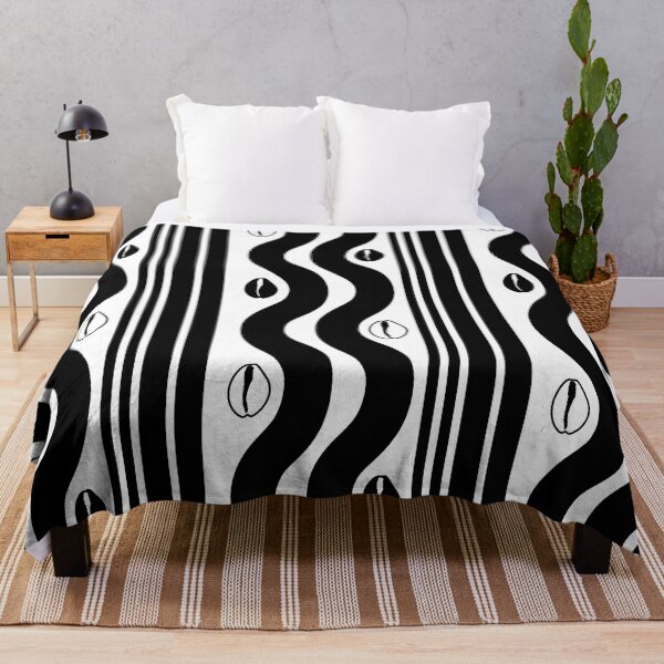 Item preview, Retro, Abstract Design Black & White Cowrie and Shells designed and sold by Zimbrand Designs.