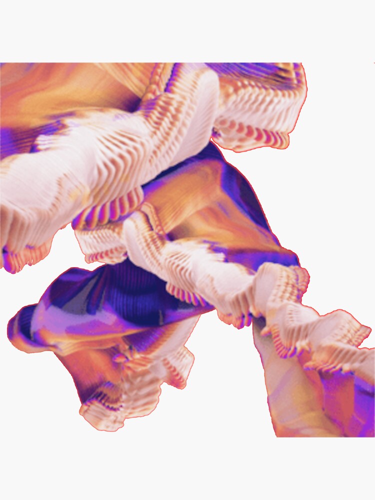 "Bicep Apricots Album Art" Sticker for Sale by Unfairsneaker Redbubble