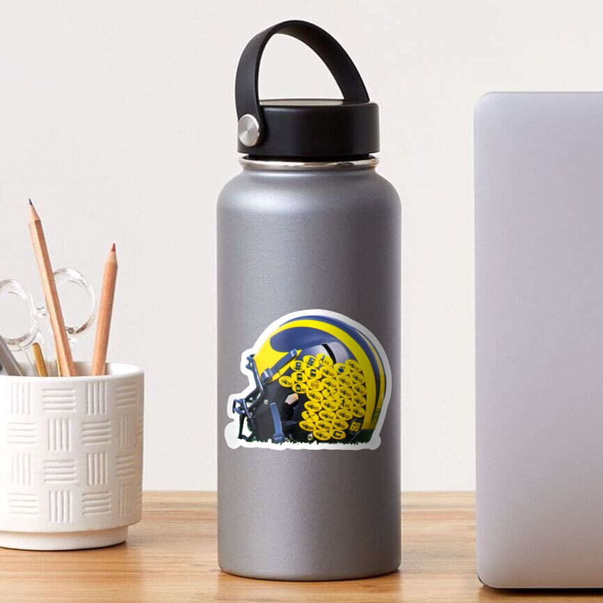 " stickers on michigan helmets football" Sticker for Sale by Homedecoration6 Redbubble