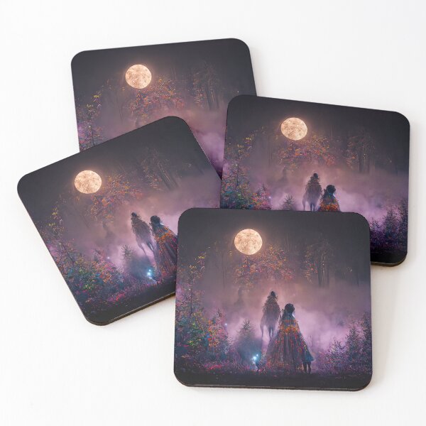 Item preview, Mystery of Druids, Digital Illustration, Colorful Forest designed and sold by wolfnme.