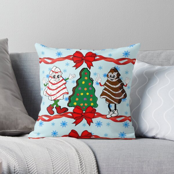 Little Debbie Christmas Tree cakes Throw Pillow for Sale by  EnviousObjects2