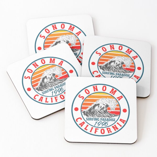 Item preview, Sonoma County Surfing Beach Vintage Cal Wine designed and sold by DadJokeDescript.