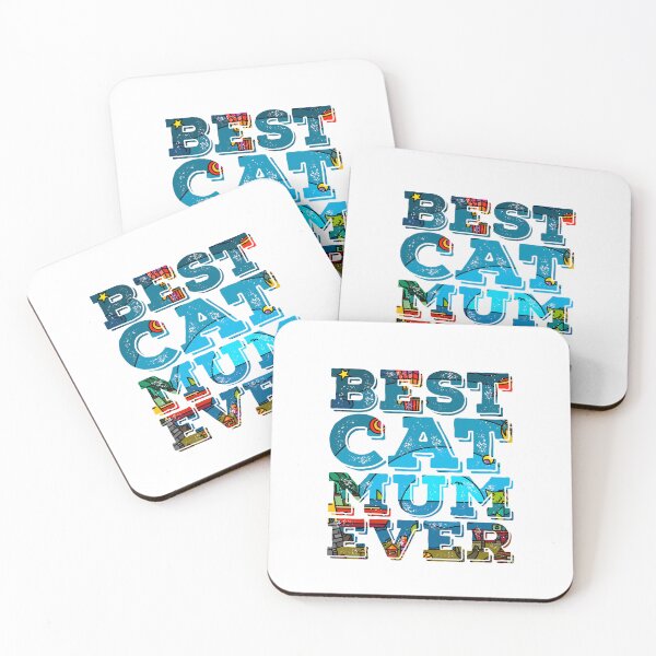 Item preview, Best Cat Mum Ever Slogan designed and sold by PetSafari.