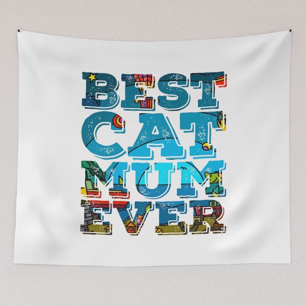 Item preview, Best Cat Mum Ever Slogan designed and sold by PetSafari.