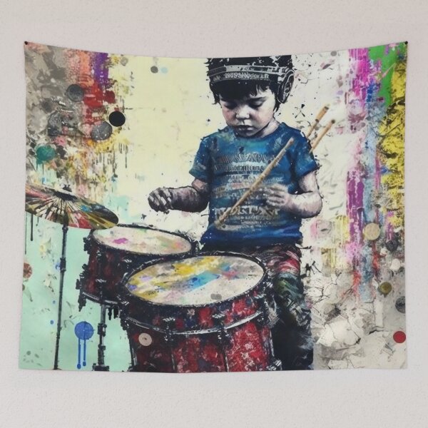 Item preview, LITTLE DRUMMER BOY Midjourney AI Artwork designed and sold by davidjulie.