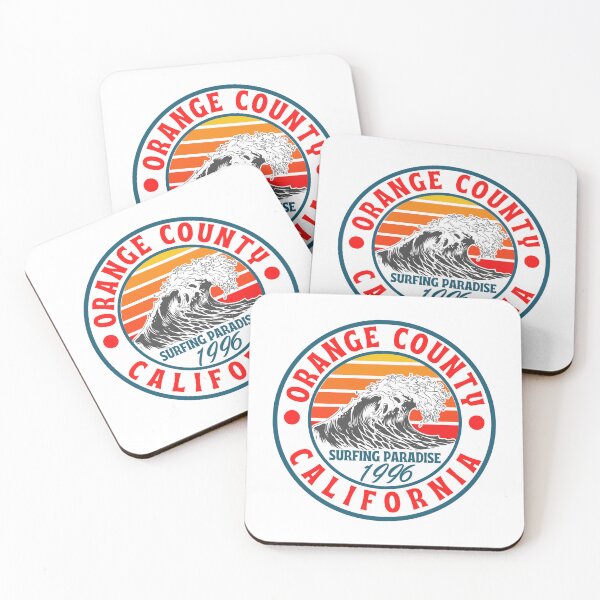 Item preview, California Orange County Waves Surfer Beaches Swimming designed and sold by DadJokeDescript.