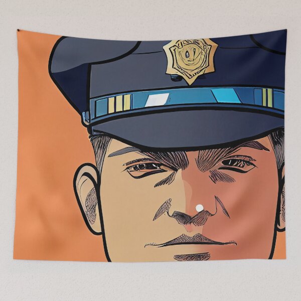 Item preview, Police officer. Comics designed and sold by ComicsFactory.