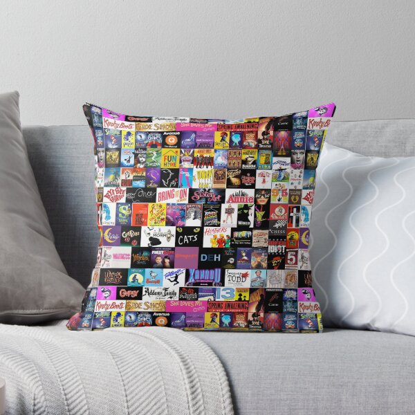 MUSICALS! (Duvet, Clothing, Book, Pillow, Sticker, Case, Mug etc) Throw Pillow