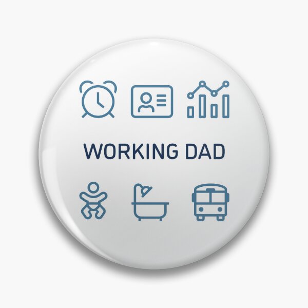 Item preview, Working Dad Icons designed and sold by Not Lost Wanderer Design.