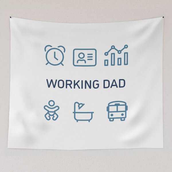 Item preview, Working Dad Icons designed and sold by Not Lost Wanderer Design.