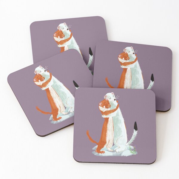 Item preview, Weasel Hugs purple hugs designed and sold by belettelepink.