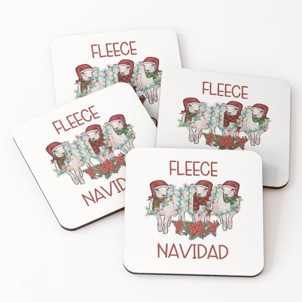 Item preview, Christmas Sheep Fleece Navidad designed and sold by HappyLifeCreate.
