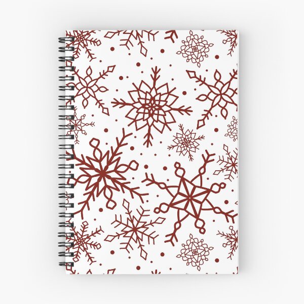 Item preview, Festive Red Snowflake Pattern Version 2 designed and sold by seasprayart.