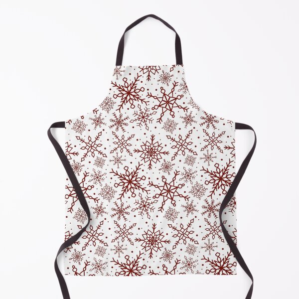 Item preview, Festive Red Snowflake Pattern Version 2 designed and sold by seasprayart.