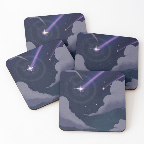 Item preview, Aesthetic Anime Night Sky With Shooting Stars designed and sold by XbaeX.