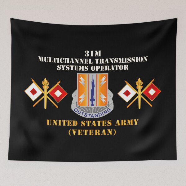 Item preview, Army - 44th Signal Bn  - 31M  - US Army - Veteran X 300DPI designed and sold by Military Insignia Products.