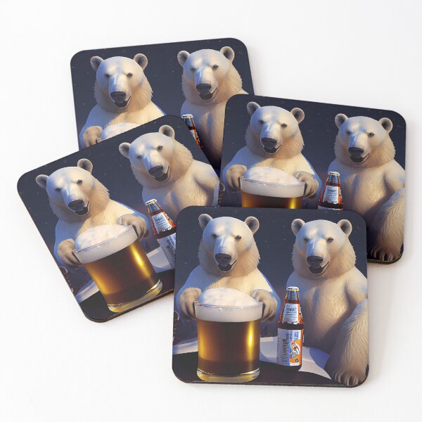 Item preview, Polar bears drink beer, not coke designed and sold by BraveFellow.