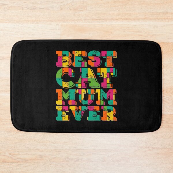 Item preview, Colourful Best Cat Mum Ever  designed and sold by PetSafari.