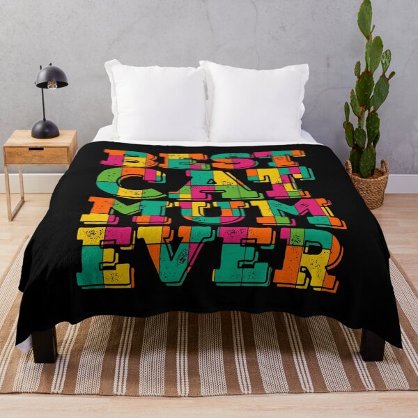 Item preview, Colourful Best Cat Mum Ever designed and sold by PetSafari.