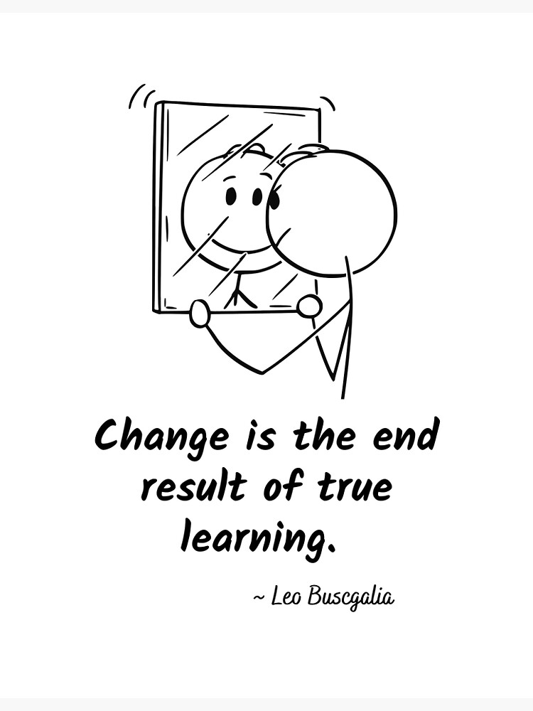 "The man in the mirror Change Quote" Poster for Sale by