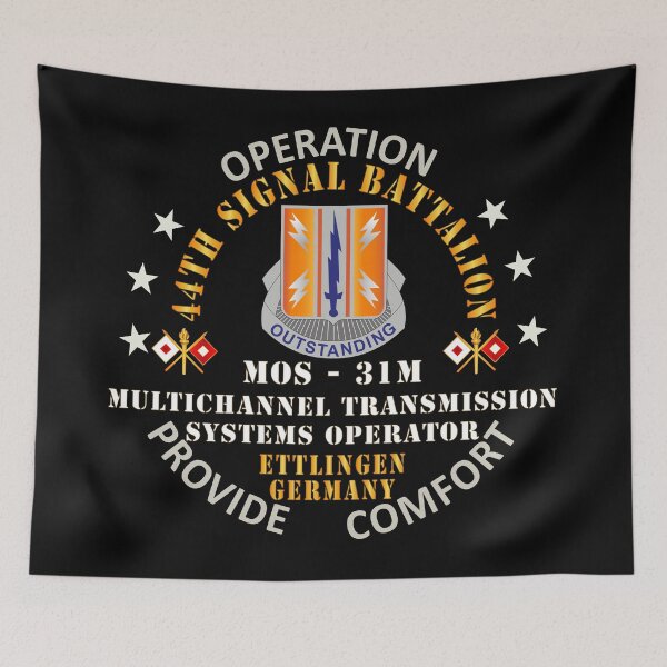 Item preview, Army - 44th Signal Bn - MOS 31M w Opn Provide Comfort - Ettlingen GE X 300DPI designed and sold by Military Insignia Products.