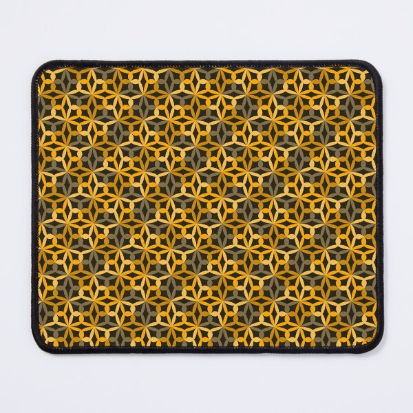 Item preview, Geometric Flower Petal Pattern (Gold) designed and sold by John Uttley.