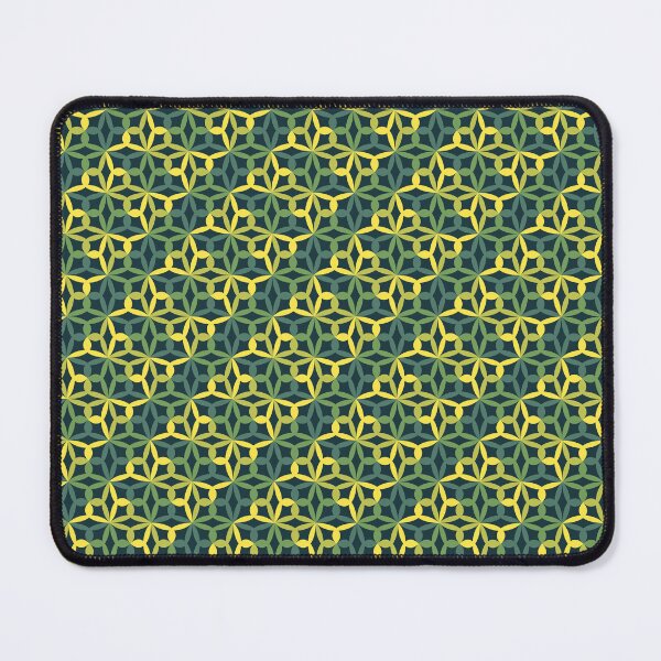 Item preview, Geometric Flower Petal Pattern (Green Yellow) designed and sold by John Uttley.