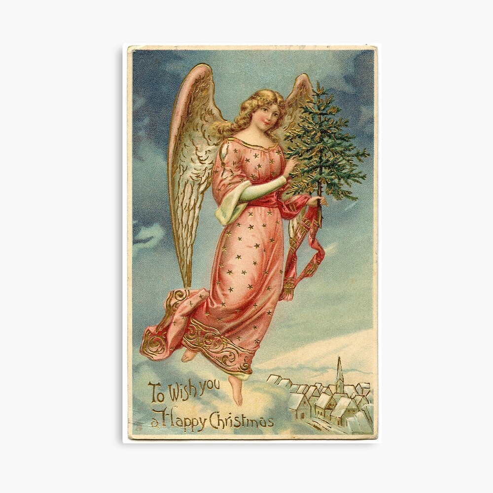 Merry Christmas to All 絵画　アンティーク A Merry Christmas, Art Print at ArtPrintsAndDecor.com