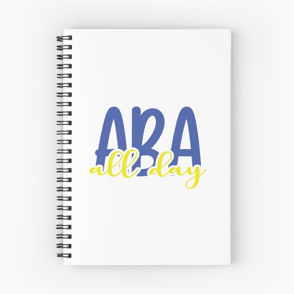 Aperçu de l'œuvre ABA All Day en bleu et jaune créée et vendue par Kairilara.