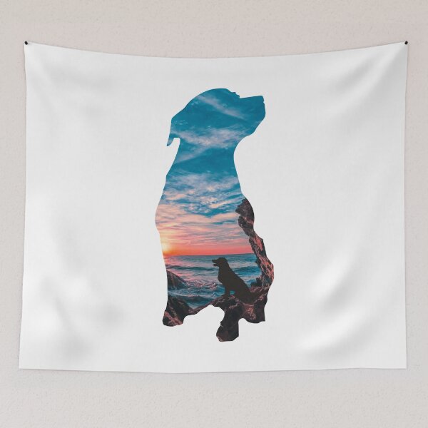 Item preview, Dog Watching the Sunset at Sea designed and sold by MoSaid.