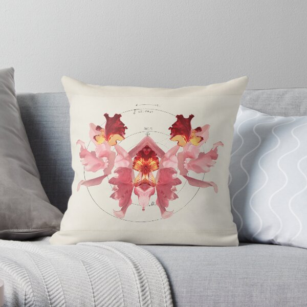 Butterfly Sacred Geometry Triptych A2 Throw Pillow