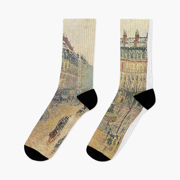 Item preview, Camille Pissarro Avenue de l'Opéra snow effect in the morning designed and sold by MARWA-STORE.