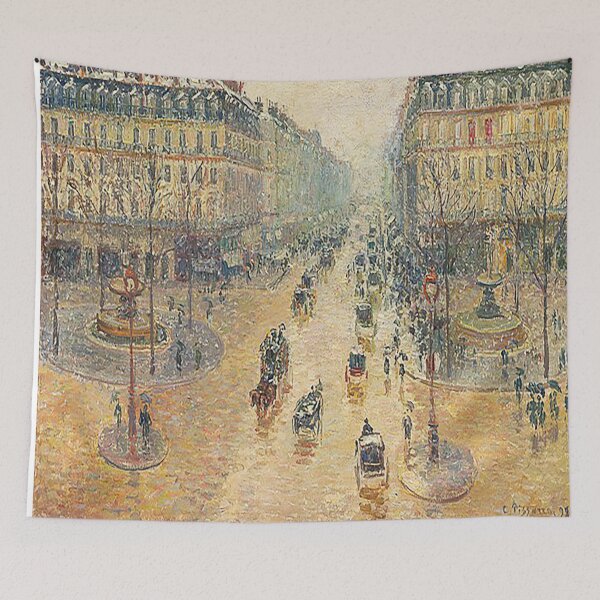Item preview, Camille Pissarro Avenue de l'Opéra snow effect in the morning designed and sold by MARWA-STORE.