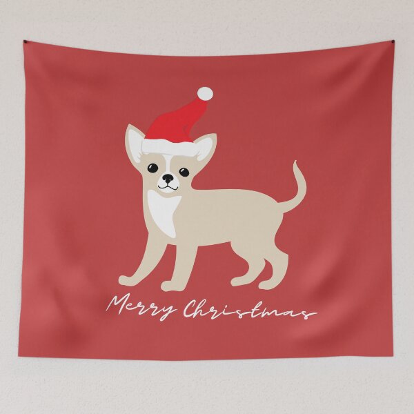 Item preview, Cute Chihuahua with Santa Claus' hat - christmas dog collection designed and sold by Olivvier.