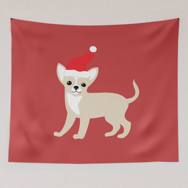 Item preview, Cute Chihuahua with Santa Claus' hat 2 - christmas dog collection designed and sold by Olivvier.
