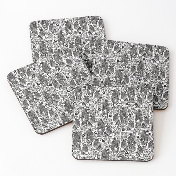 Item preview, Block Print Creeps Pattern designed and sold by permare.
