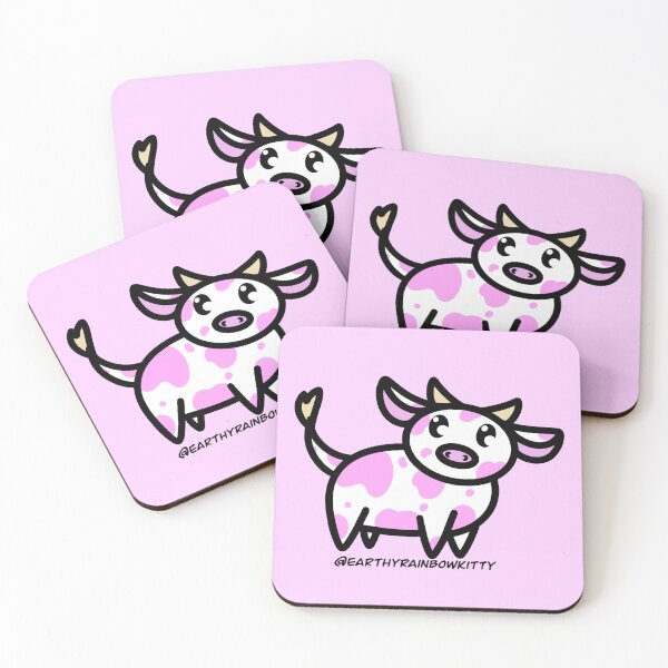 Item preview, Berry la vaca fresa designed and sold by Cosmic Kitty Colors.