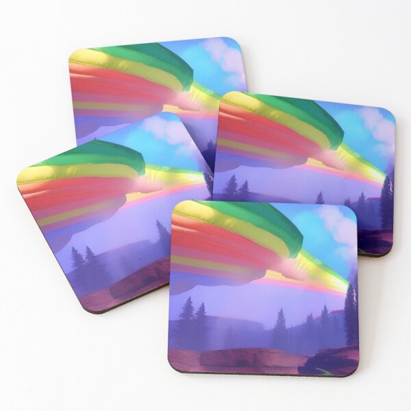 Item preview, Abstraction Colorful Rainbow landscape view designed and sold by ValleyDream.